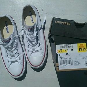 White Converse Chuck Taylor All Star Low Top L 10